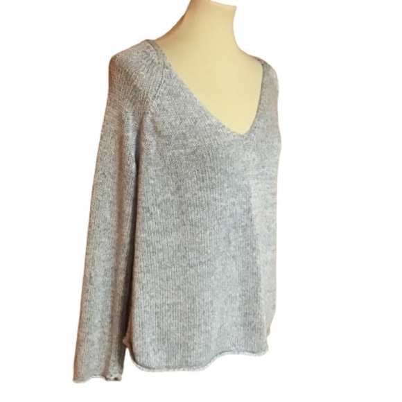 3 for 20 $ bundle H & M basic blue v neck slouchy sweater - Picture 1 of 11